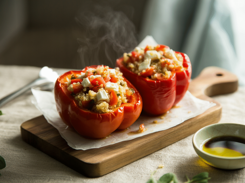 Roasted Stuffed Bell Peppers